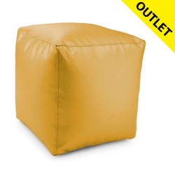 POUF CUADRADO DORADO